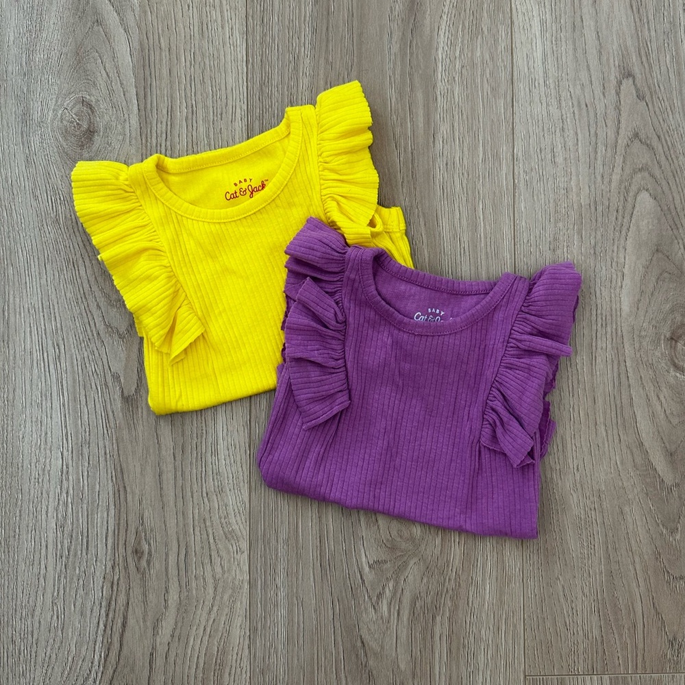 Cat & Jack 0-3 Month Onesies -Set of 2